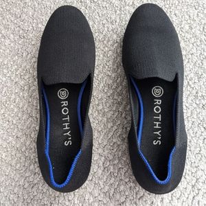 Black rothys loafers 7.5